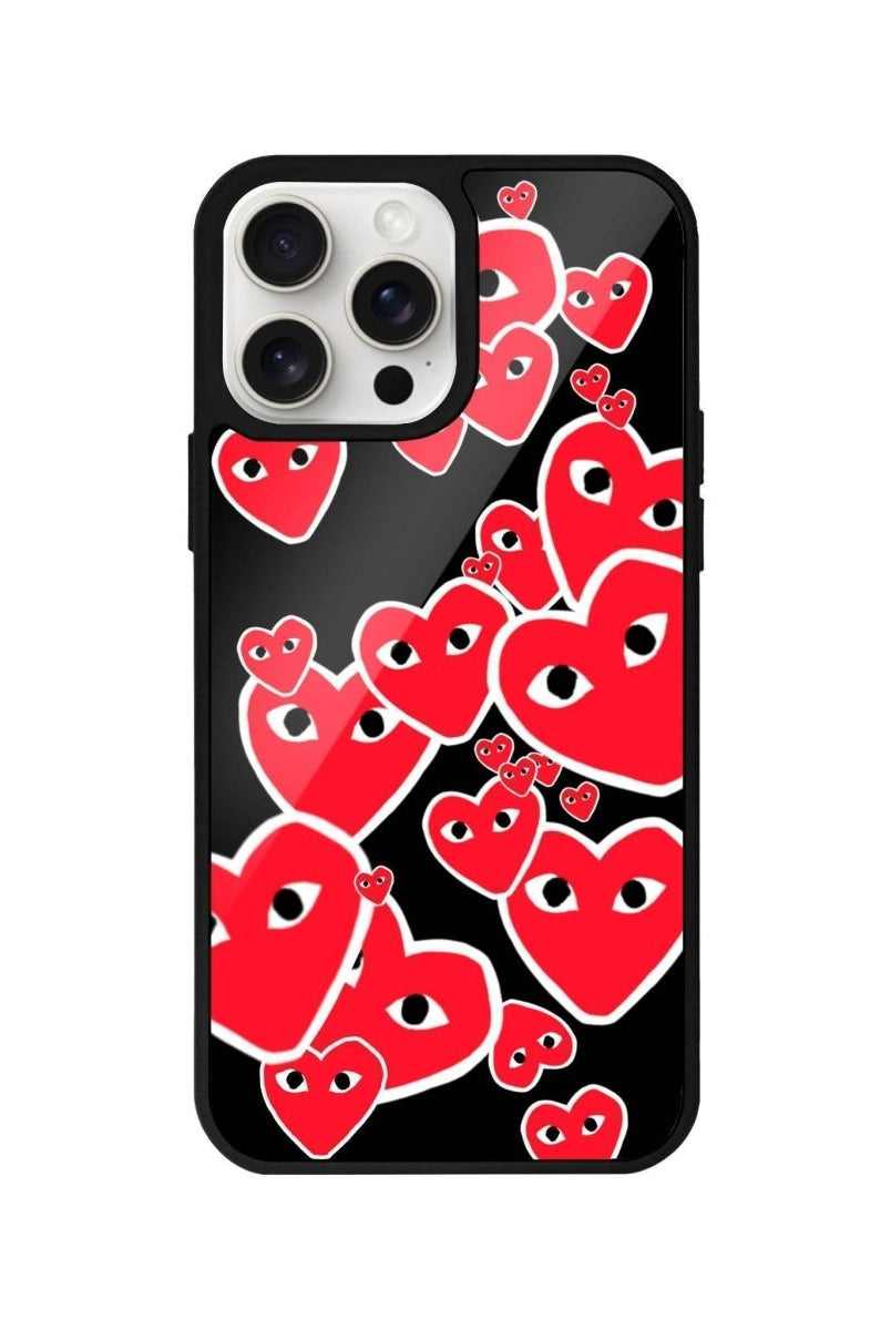 iPhone 14 Plus Hearts Glossy Cam Telefon Kılıfı - SUMTHINCS