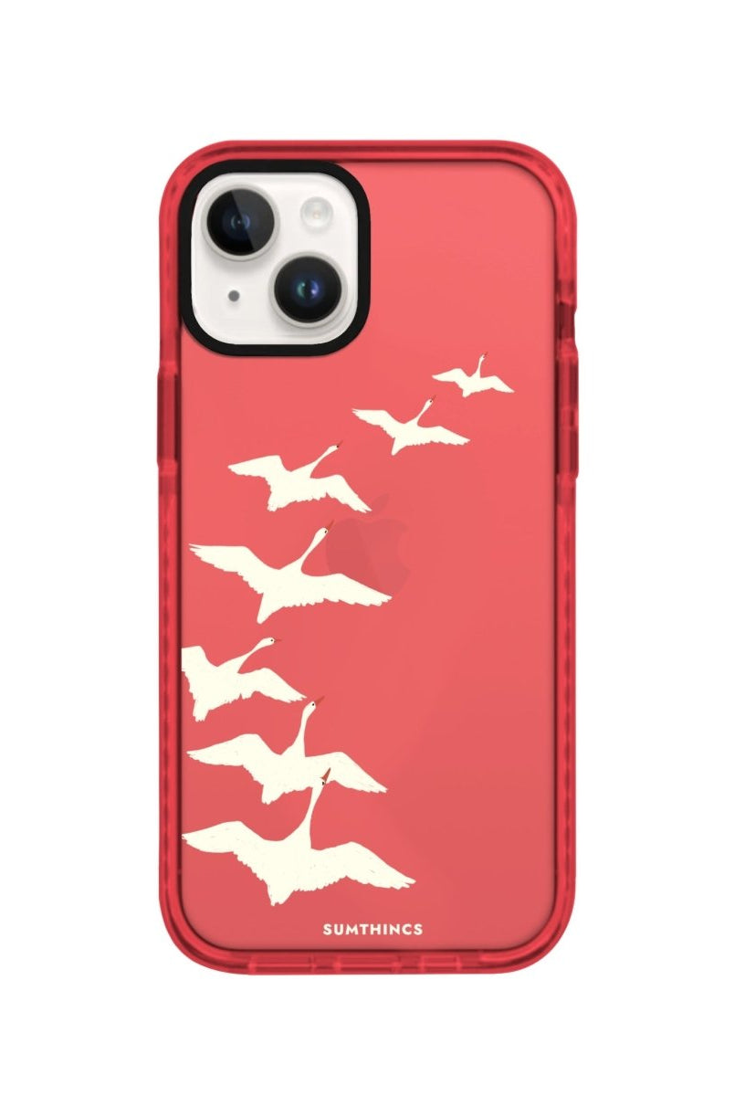 iPhone 14 Plus Journey Procase Şeffaf Telefon Kılıfı Kırmızı - SUMTHINCS