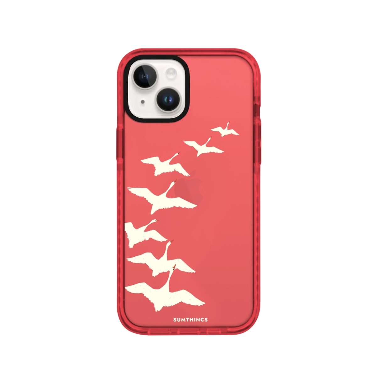 iPhone 14 Plus Journey Procase Şeffaf Telefon Kılıfı Kırmızı - SUMTHINCS