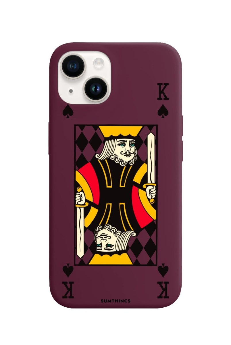 iPhone 14 Plus King Premium Telefon Kılıfı Bordo - SUMTHINCS