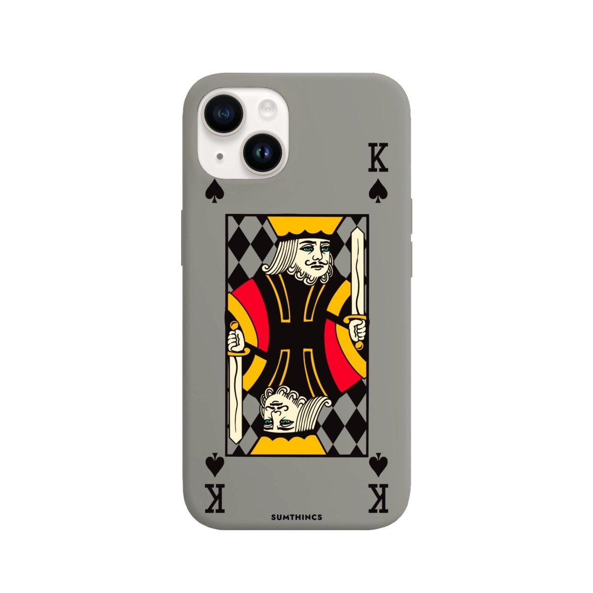 iPhone 14 Plus King Premium Telefon Kılıfı Gri - SUMTHINCS