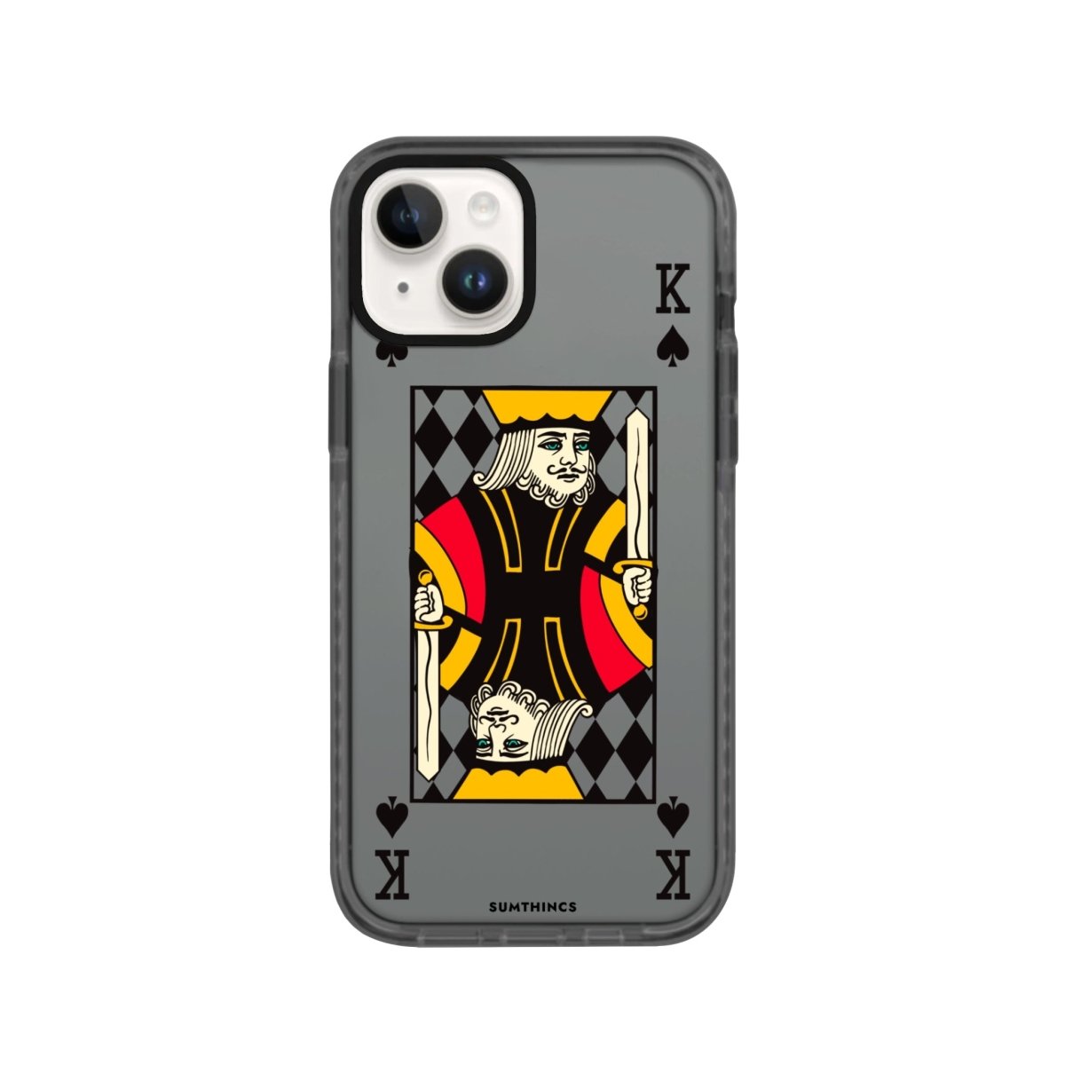 iPhone 14 Plus King Procase Şeffaf Telefon Kılıfı Antrasit - SUMTHINCS