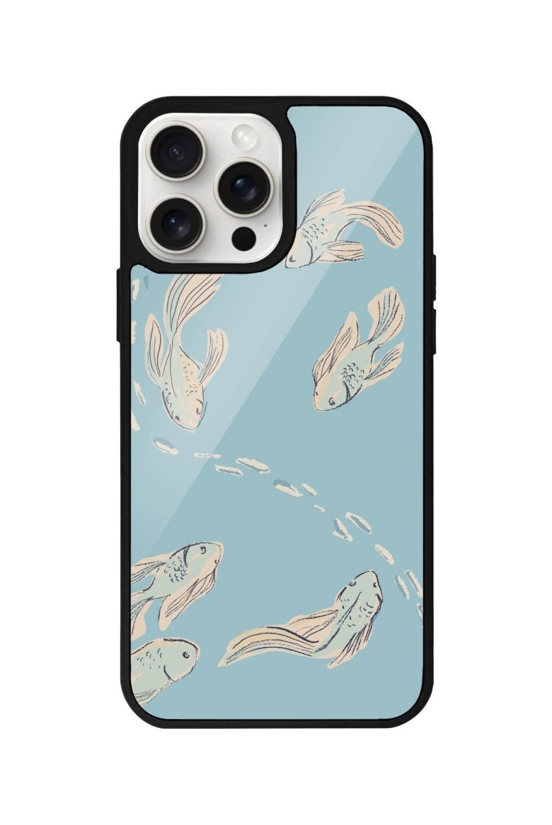 iPhone 14 Plus Koi Fish Glossy Cam Telefon Kılıfı - SUMTHINCS