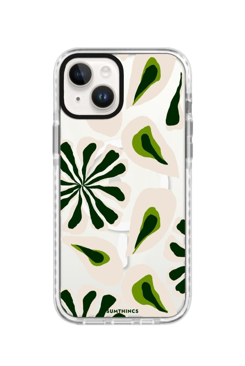 iPhone 14 Plus Leafs Magsafe Procase Şeffaf Telefon Kılıfı Beyaz Şeffaf - SUMTHINCS