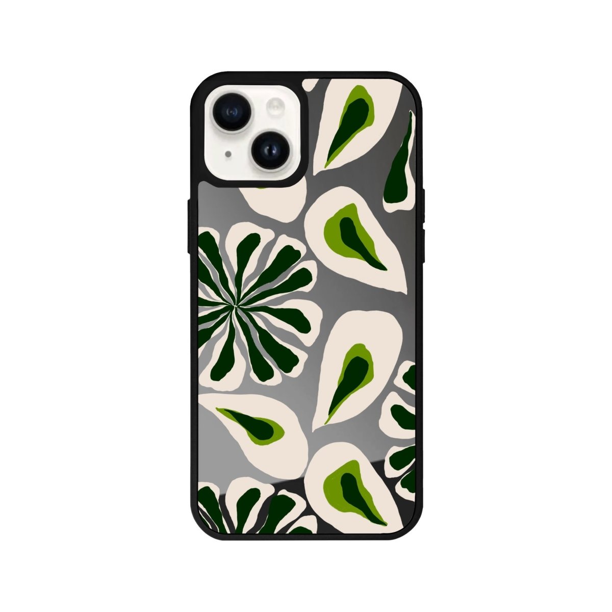 iPhone 14 Plus Leafs Mirror Aynalı Telefon Kılıfı Antrasit - SUMTHINCS