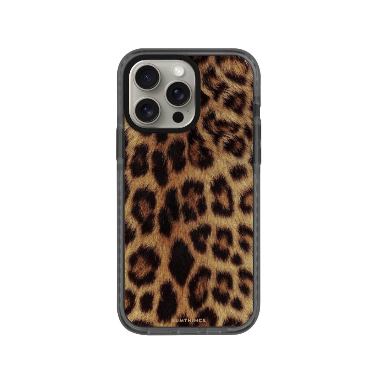 iPhone 14 Plus Leopard Procase Şeffaf Telefon Kılıfı Antrasit - SUMTHINCS