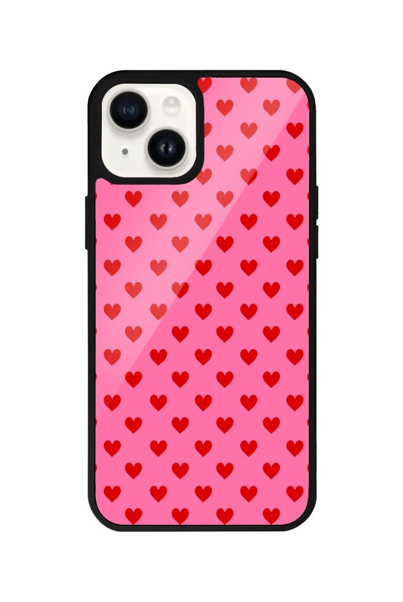 iPhone 14 Plus Little Hearts Glossy Cam Telefon Kılıfı - SUMTHINCS