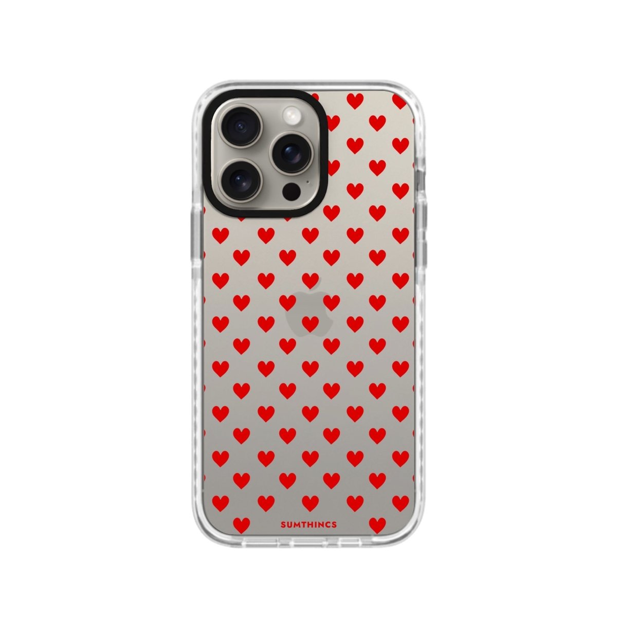 iPhone 14 Plus Little Hearts Procase Şeffaf Telefon Kılıfı Beyaz Şeffaf - SUMTHINCS