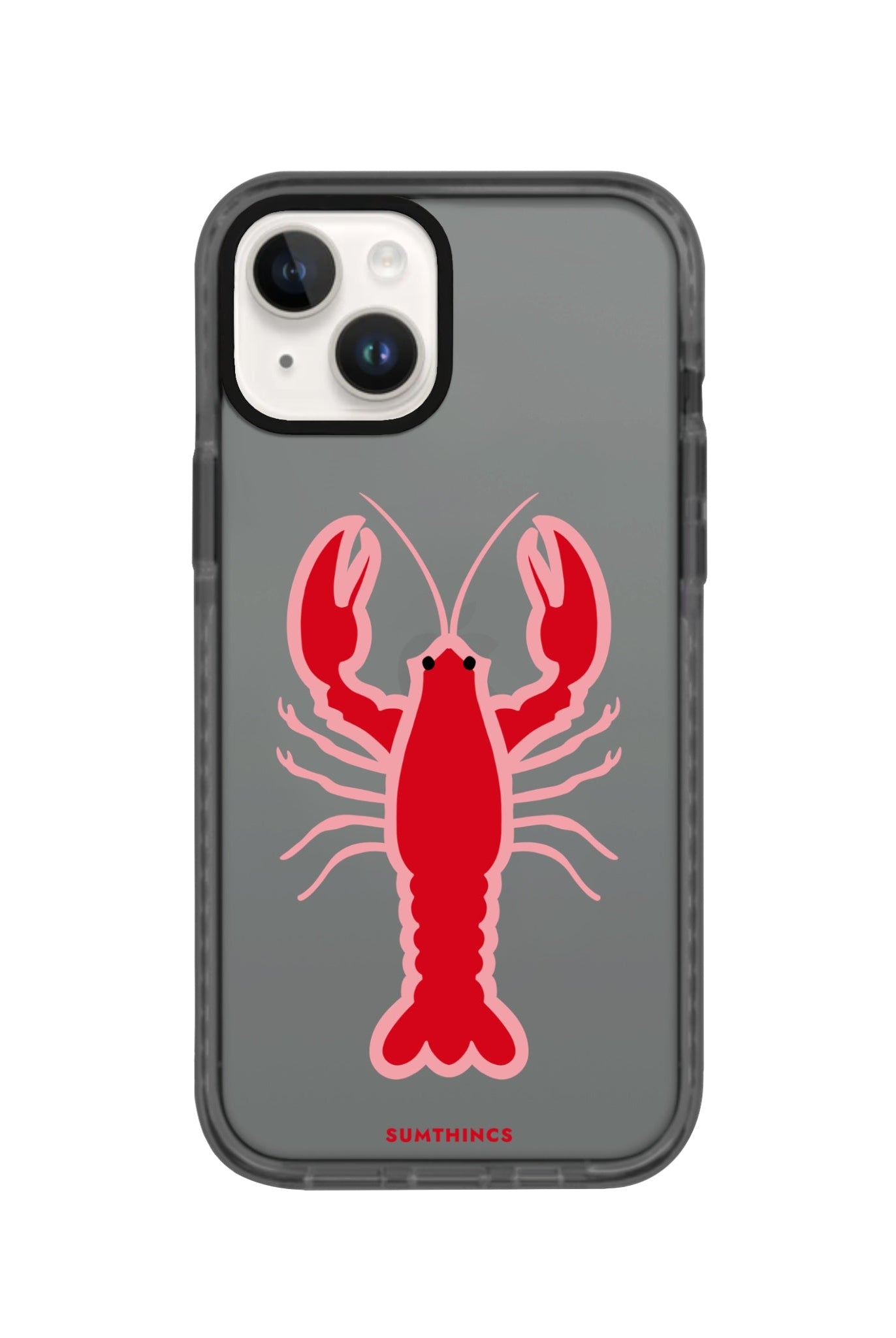 iPhone 14 Plus Lobster Procase Şeffaf Telefon Kılıfı Antrasit - SUMTHINCS