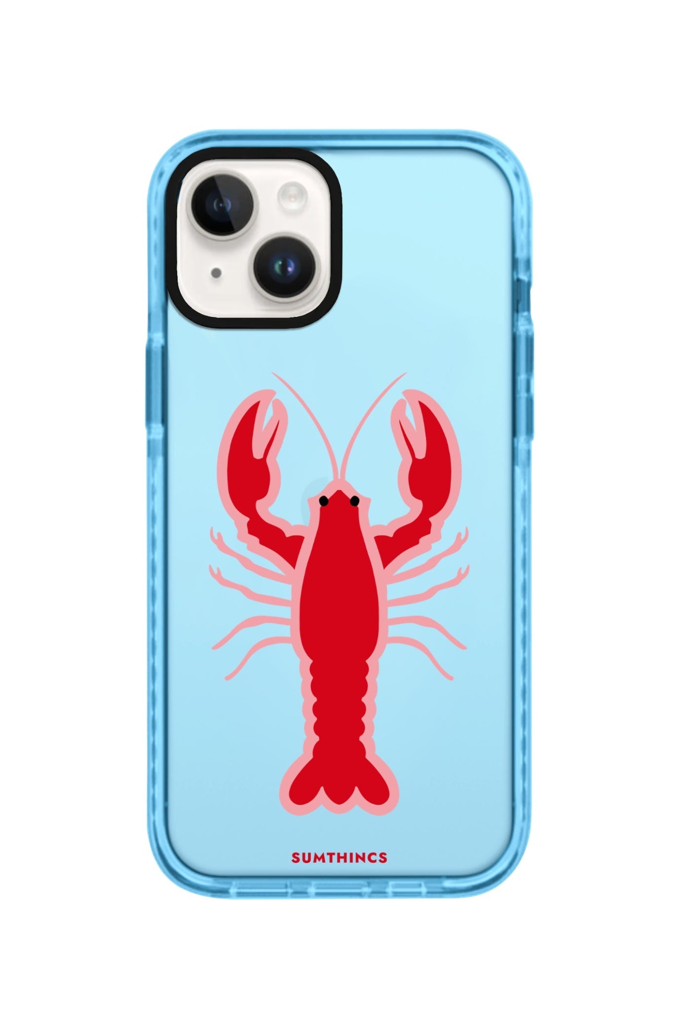 iPhone 14 Plus Lobster Procase Şeffaf Telefon Kılıfı Mavi - SUMTHINCS