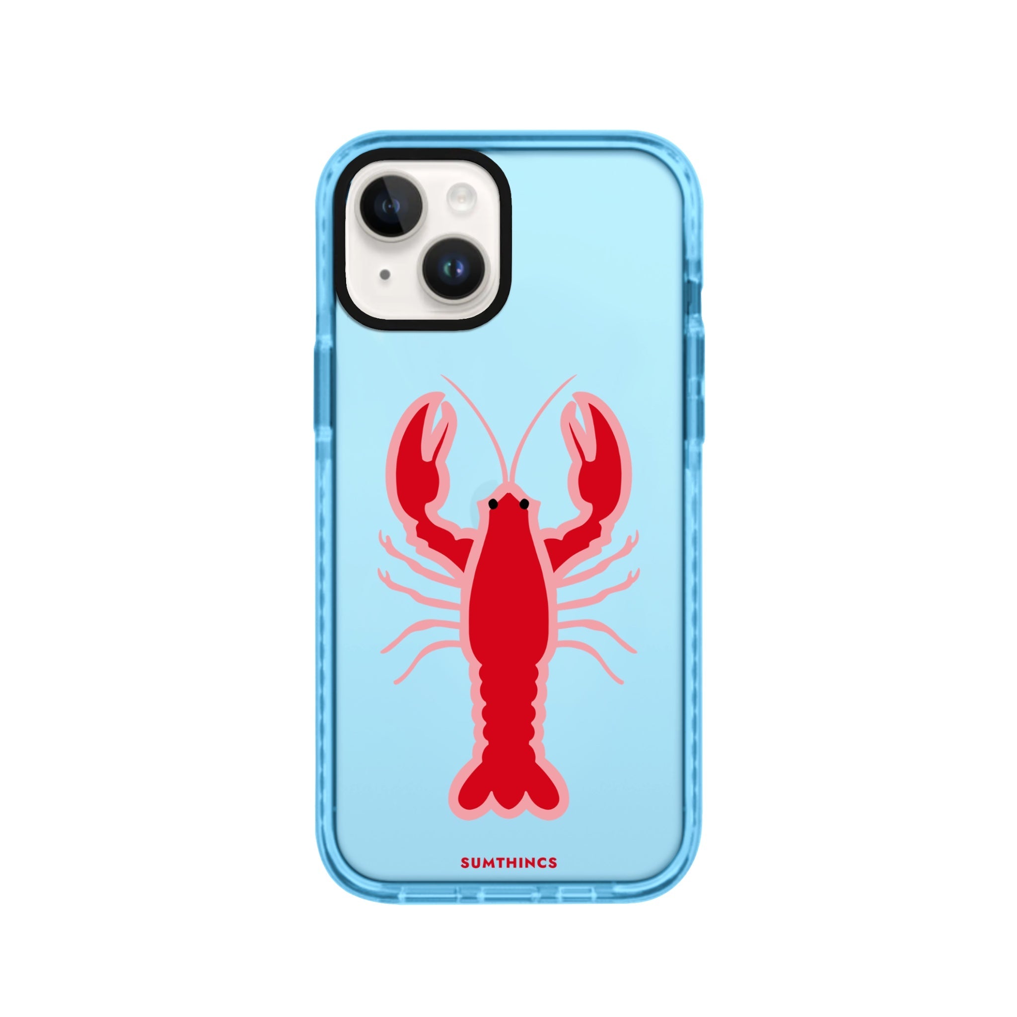 iPhone 14 Plus Lobster Procase Şeffaf Telefon Kılıfı Mavi - SUMTHINCS