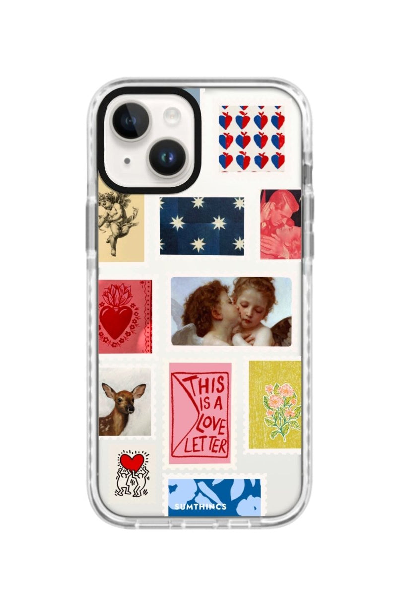 iPhone 14 Plus Love Letter Procase Şeffaf Telefon Kılıfı Beyaz Şeffaf - SUMTHINCS