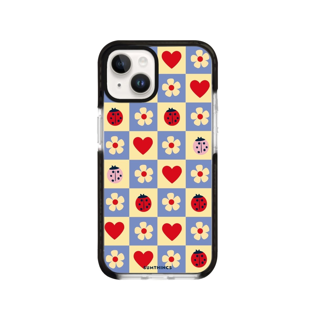 iPhone 14 Plus LuckyPatch Procase Şeffaf Telefon Kılıfı Siyah Şeffaf - SUMTHINCS