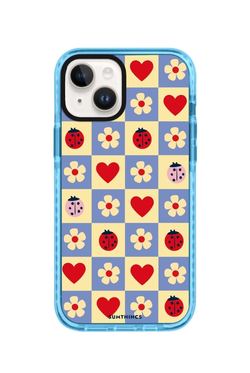 iPhone 14 Plus LuckyPatch Procase Şeffaf Telefon Kılıfı Mavi - SUMTHINCS