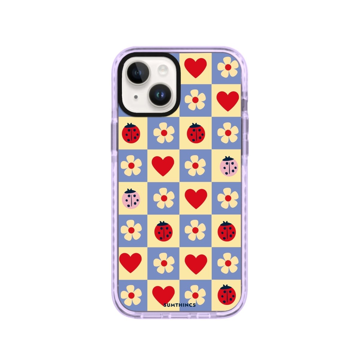 iPhone 14 Plus LuckyPatch Procase Şeffaf Telefon Kılıfı Lila - SUMTHINCS