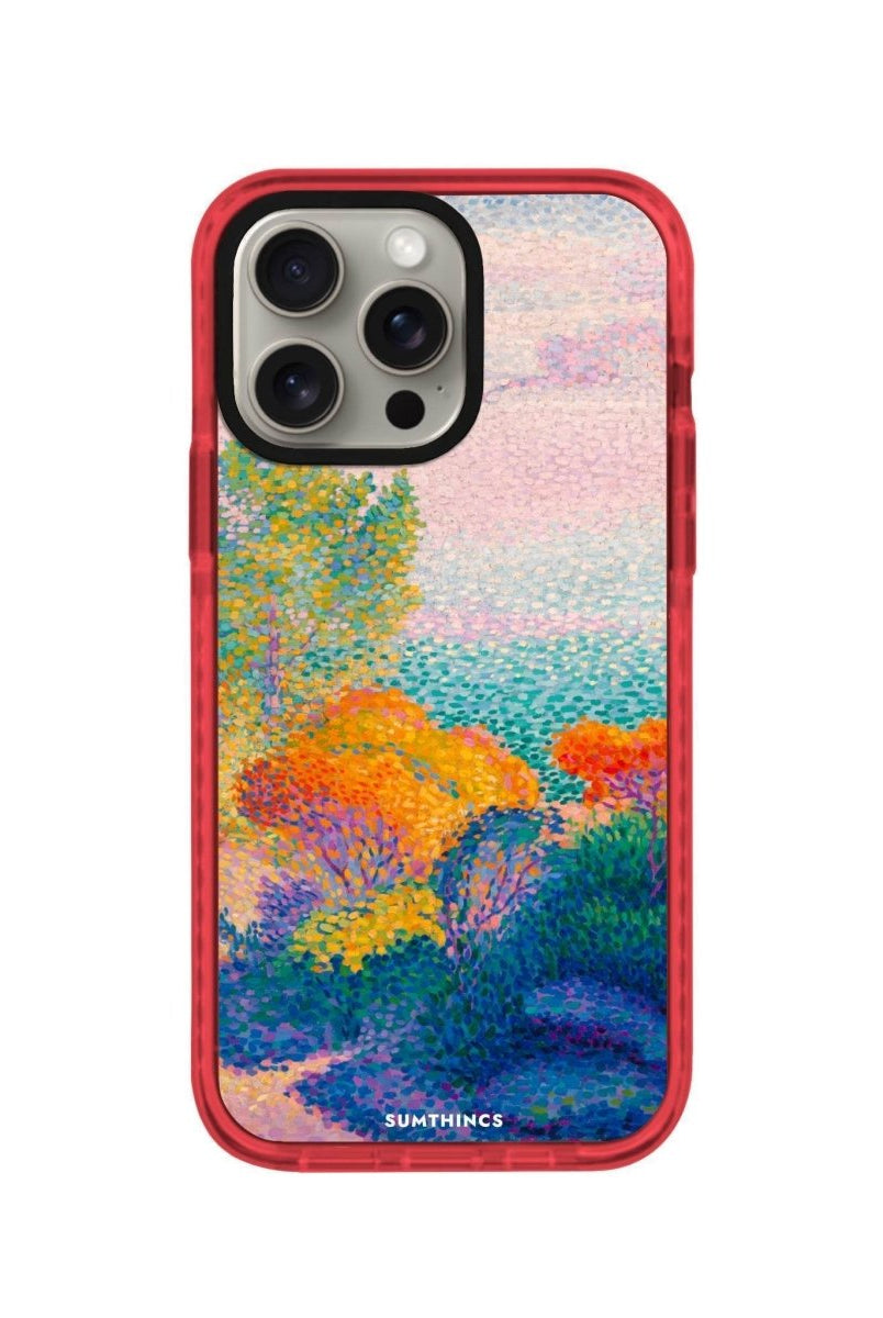 iPhone 14 Plus Mediterranean Procase Şeffaf Telefon Kılıfı Kırmızı - SUMTHINCS