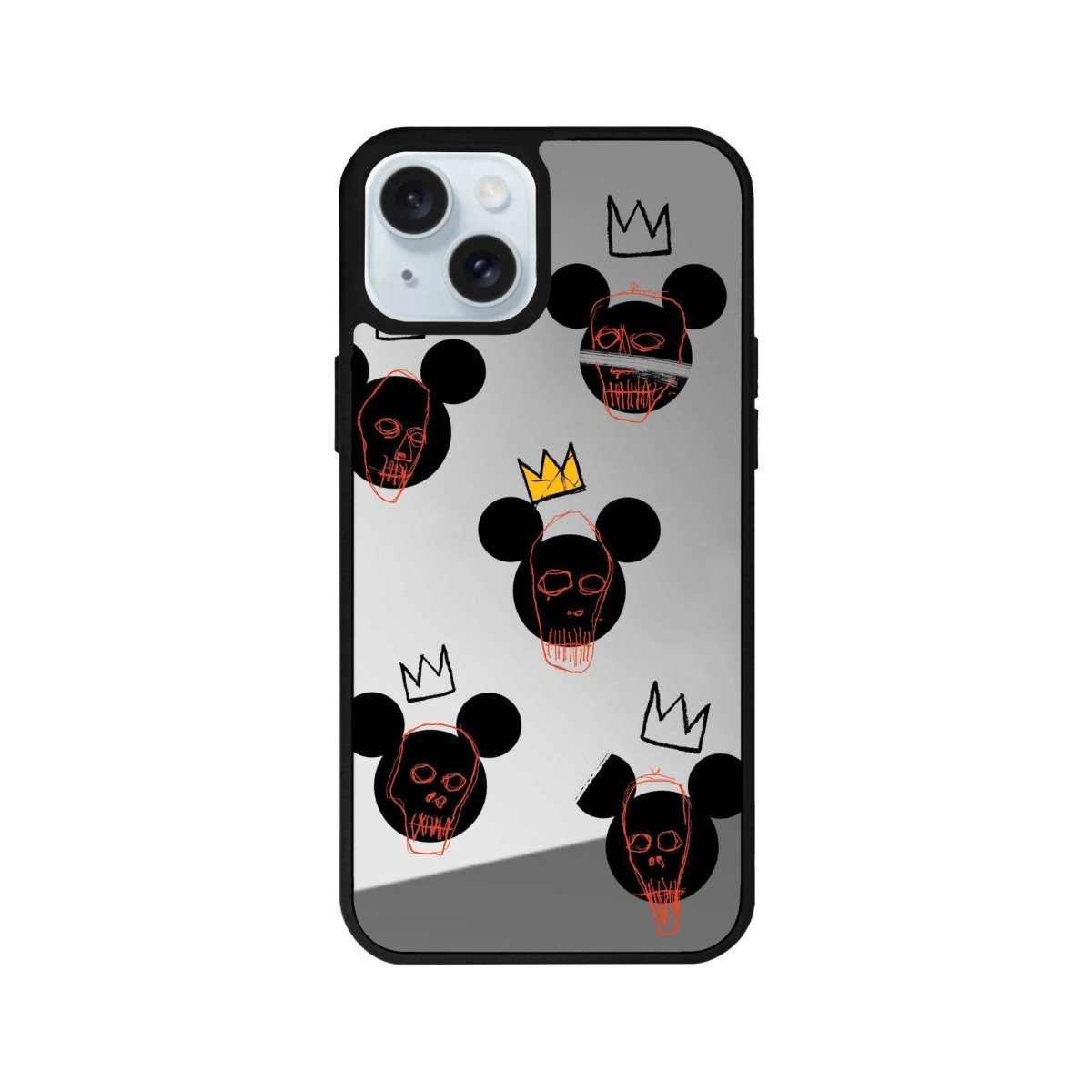 iPhone 14 Plus Mickeys Midnight Mirror Aynalı Telefon Kılıfı Gümüş - SUMTHINCS