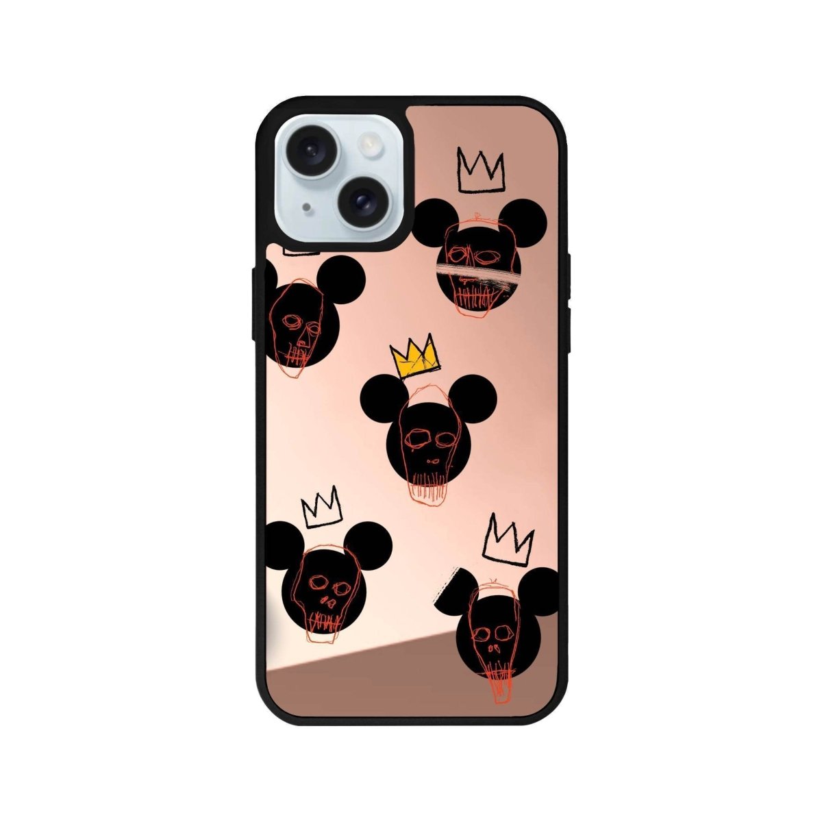 iPhone 14 Plus Mickeys Midnight Mirror Aynalı Telefon Kılıfı Metalik Pembe - SUMTHINCS