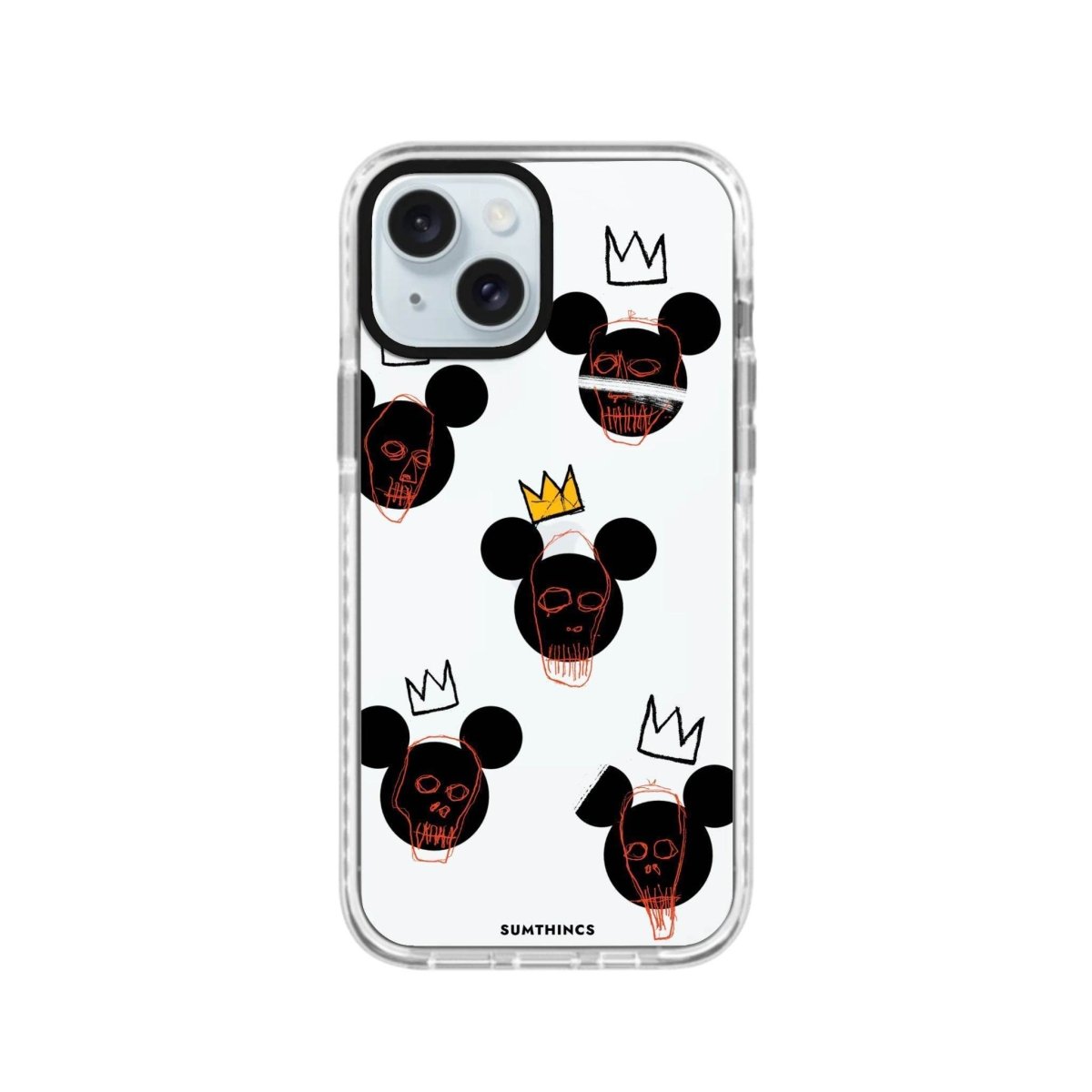 iPhone 14 Plus Mickeys Midnight Procase Şeffaf Telefon Kılıfı Beyaz Şeffaf - SUMTHINCS