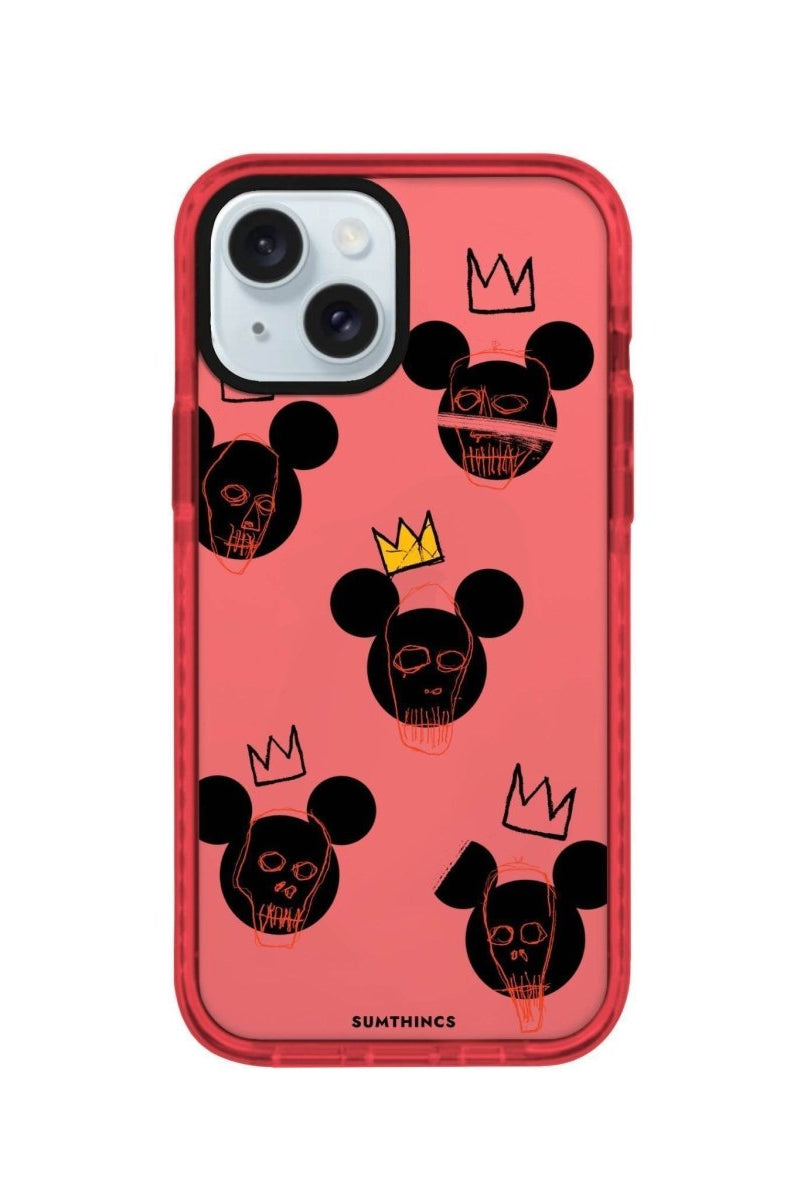 iPhone 14 Plus Mickeys Midnight Procase Şeffaf Telefon Kılıfı Kırmızı - SUMTHINCS