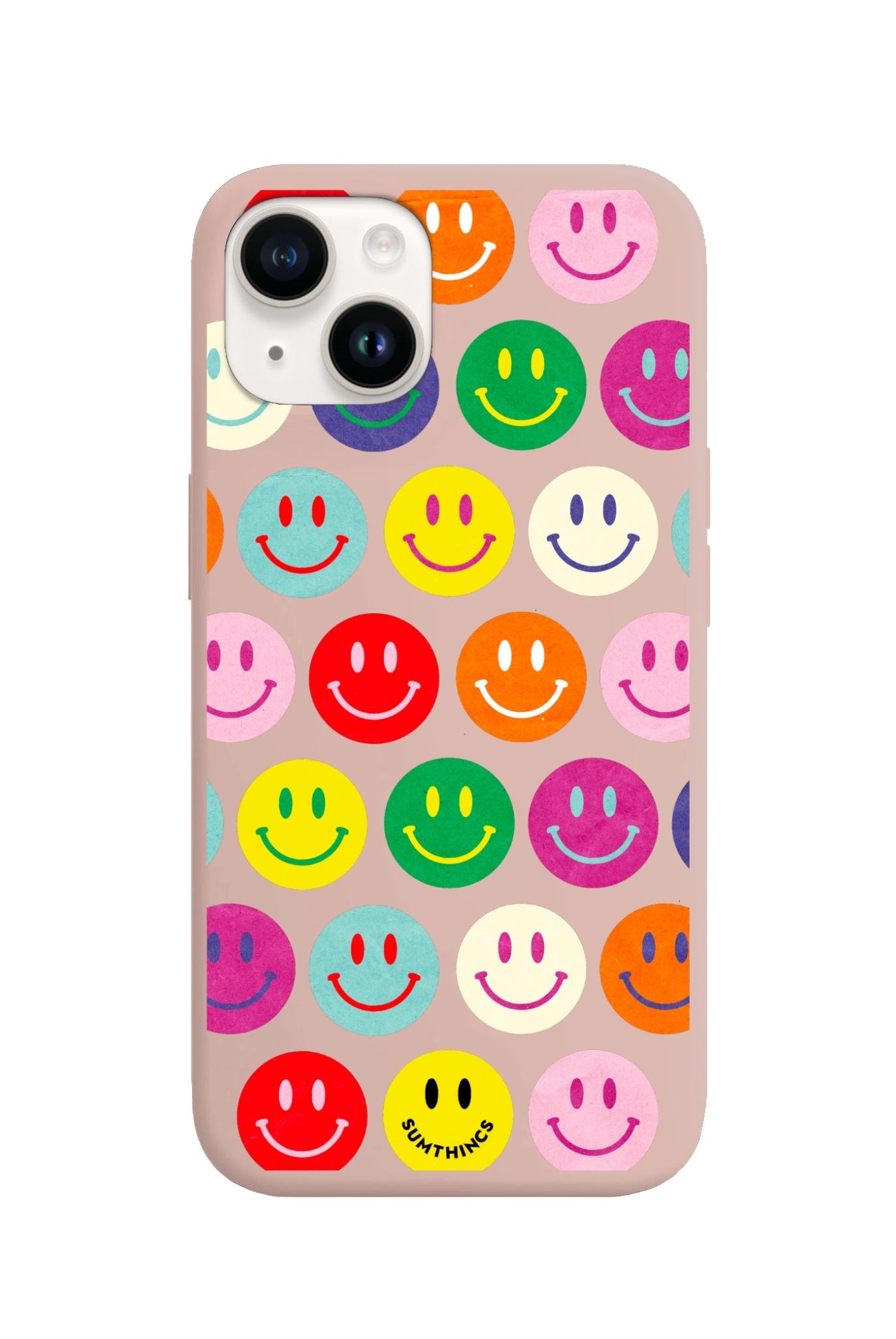 iPhone 14 Plus Miles of Smiles Premium Telefon Kılıfı Bej - SUMTHINCS