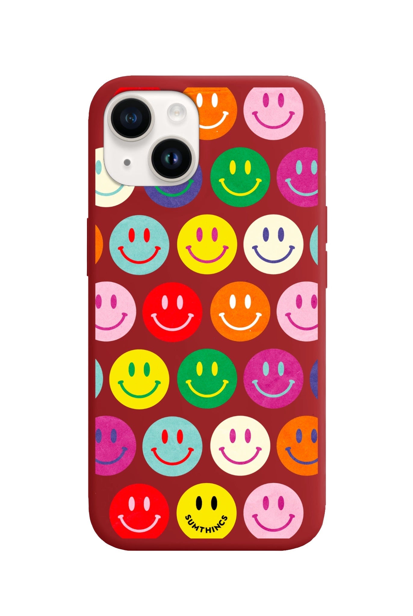 iPhone 14 Plus Miles of Smiles Premium Telefon Kılıfı Kırmızı - SUMTHINCS