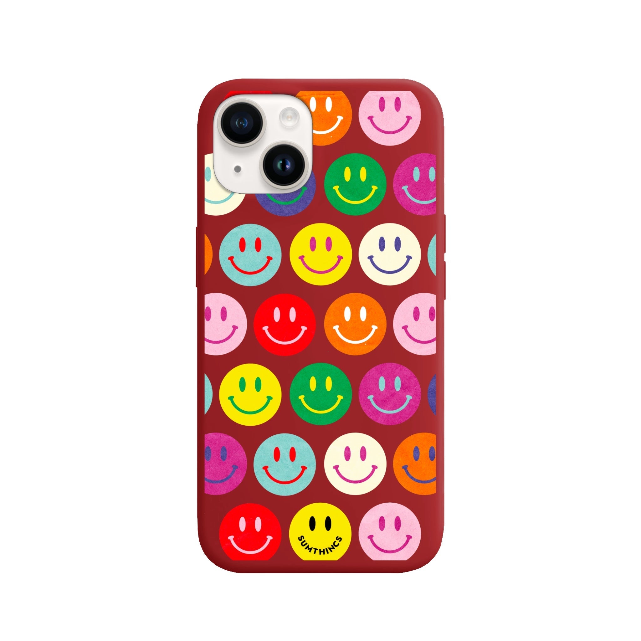 iPhone 14 Plus Miles of Smiles Premium Telefon Kılıfı Kırmızı - SUMTHINCS