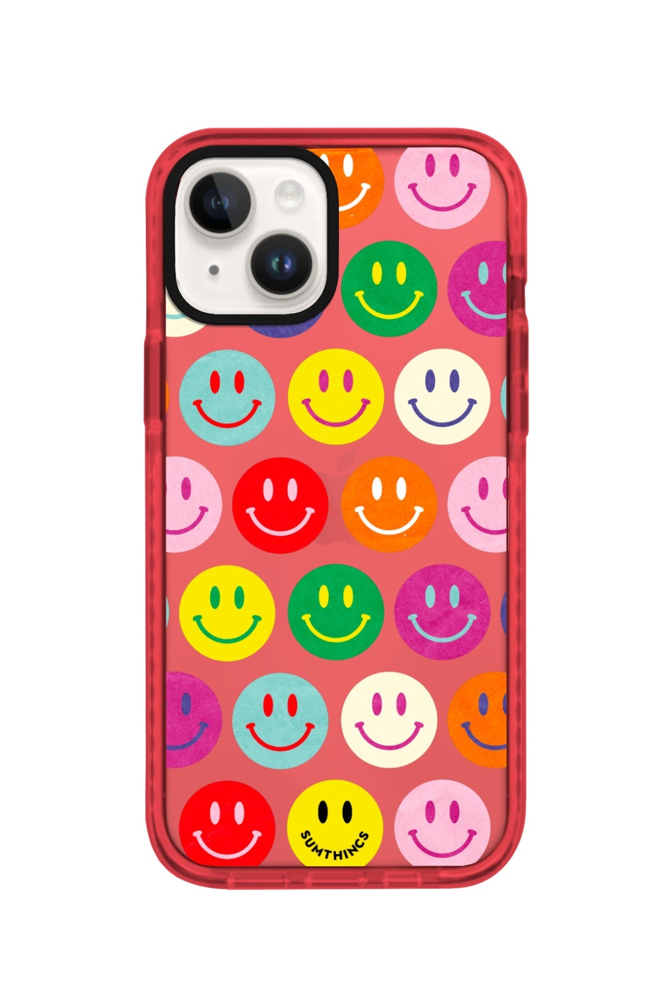 iPhone 14 Plus Miles of Smiles Procase Şeffaf Telefon Kılıfı Kırmızı - SUMTHINCS