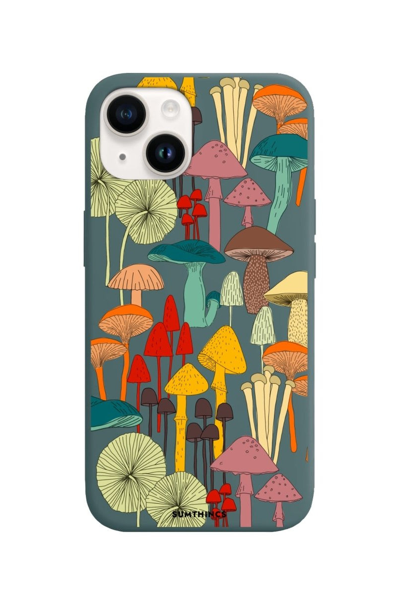 iPhone 14 Plus Mushrooms Premium Telefon Kılıfı Kaktüs Yeşili - SUMTHINCS