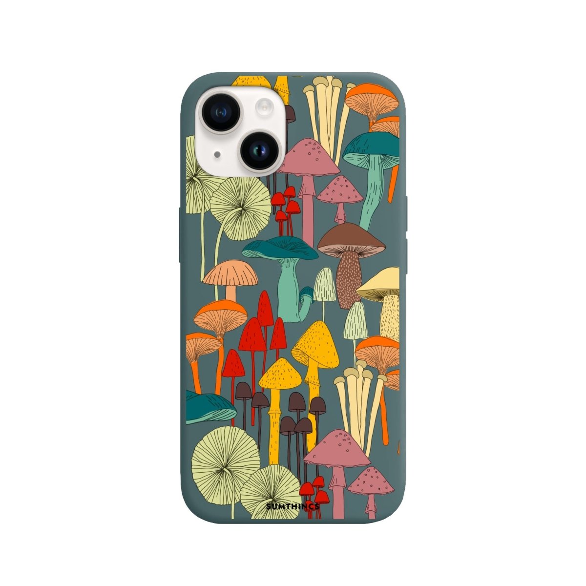 iPhone 14 Plus Mushrooms Premium Telefon Kılıfı Kaktüs Yeşili - SUMTHINCS