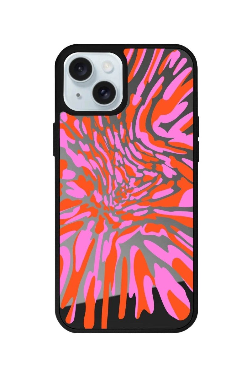 iPhone 14 Plus Neon Dreams Mirror Aynalı Telefon Kılıfı Antrasit - SUMTHINCS