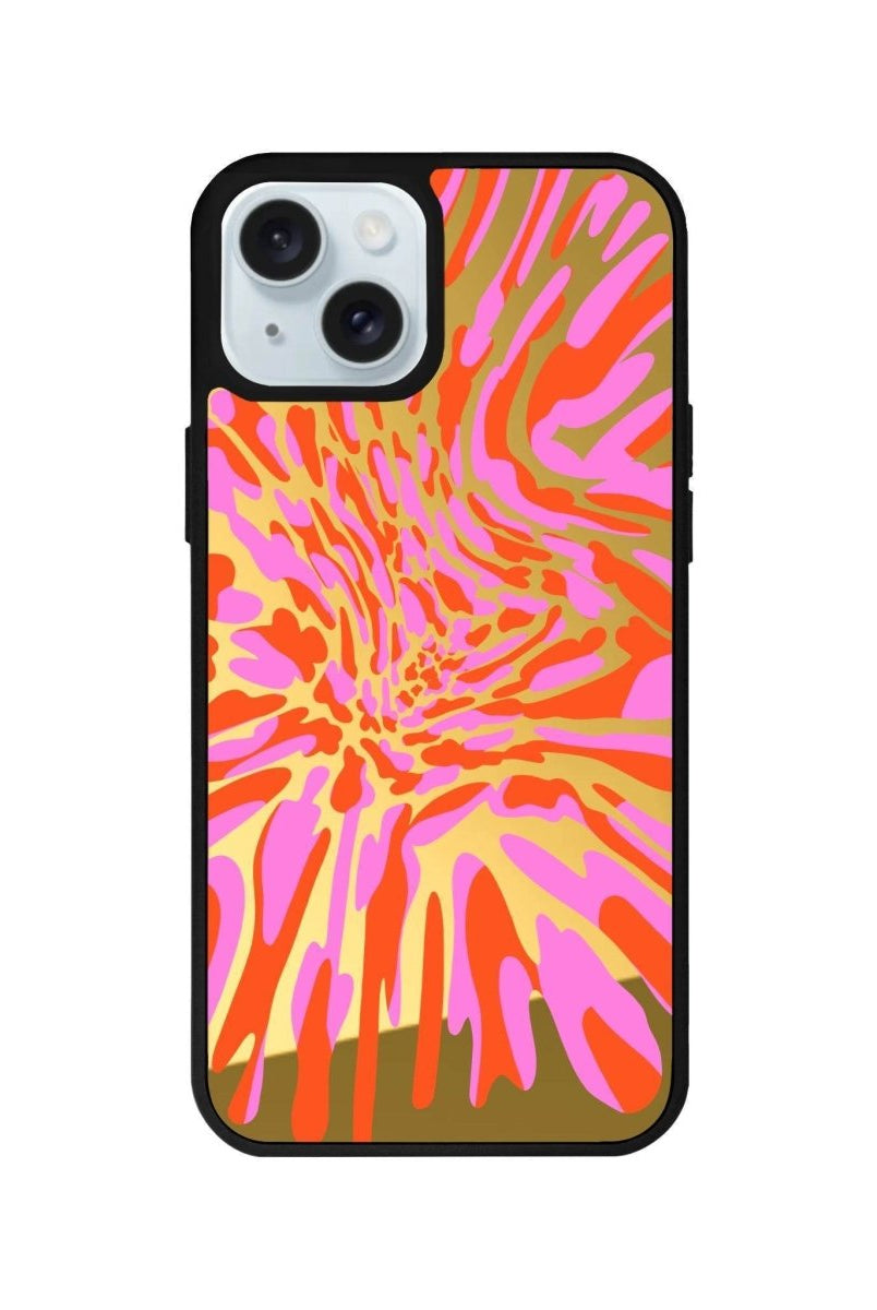 iPhone 14 Plus Neon Dreams Mirror Aynalı Telefon Kılıfı Altın - SUMTHINCS