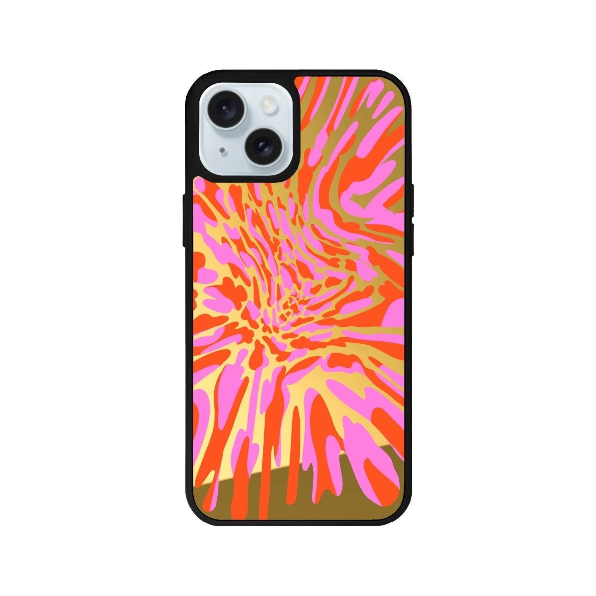 iPhone 14 Plus Neon Dreams Mirror Aynalı Telefon Kılıfı Altın - SUMTHINCS