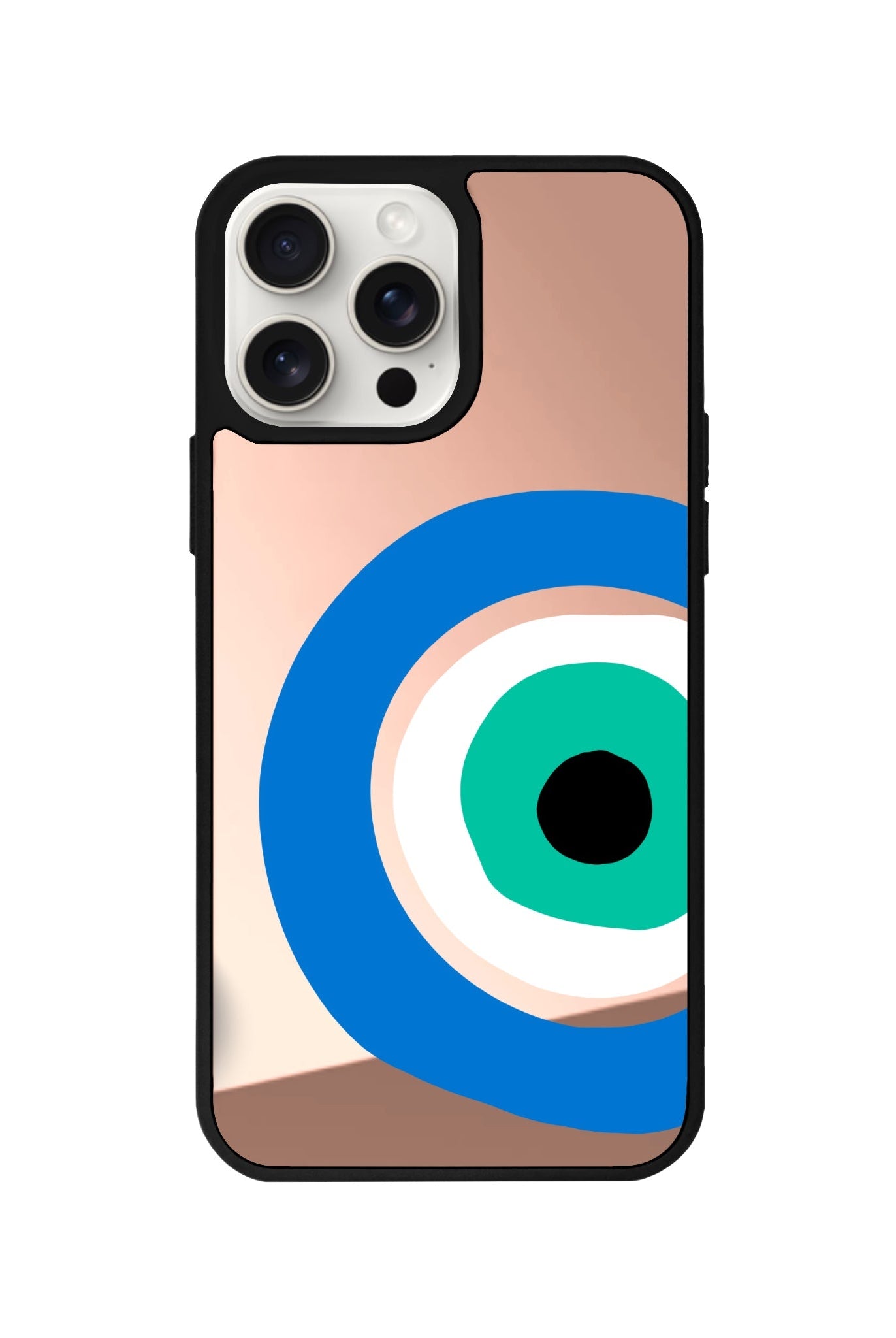 iPhone 14 Plus Ocean Eye Mirror Aynalı Telefon Kılıfı Metalik Pembe - SUMTHINCS