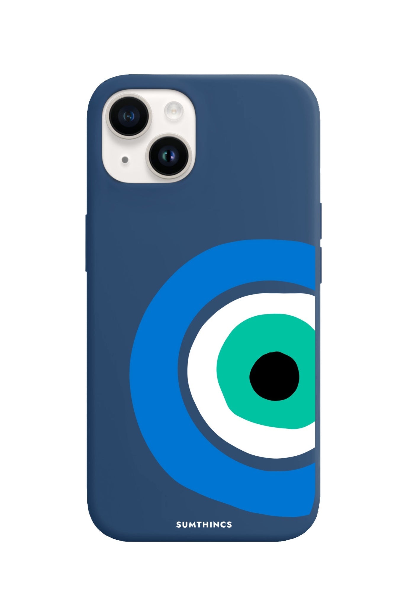 iPhone 14 Plus Ocean Eye Premium Telefon Kılıfı Pasifik Mavi - SUMTHINCS