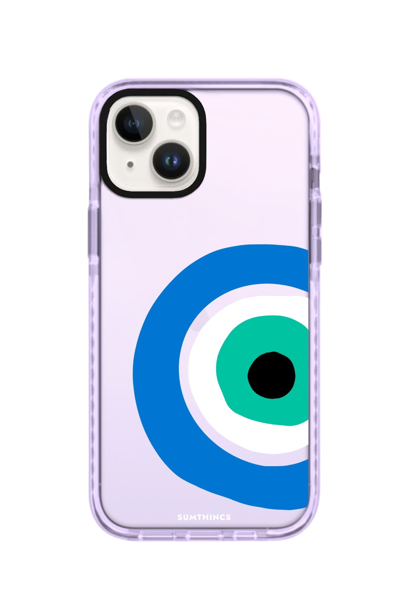 iPhone 14 Plus Ocean Eye Procase Şeffaf Telefon Kılıfı Lila - SUMTHINCS