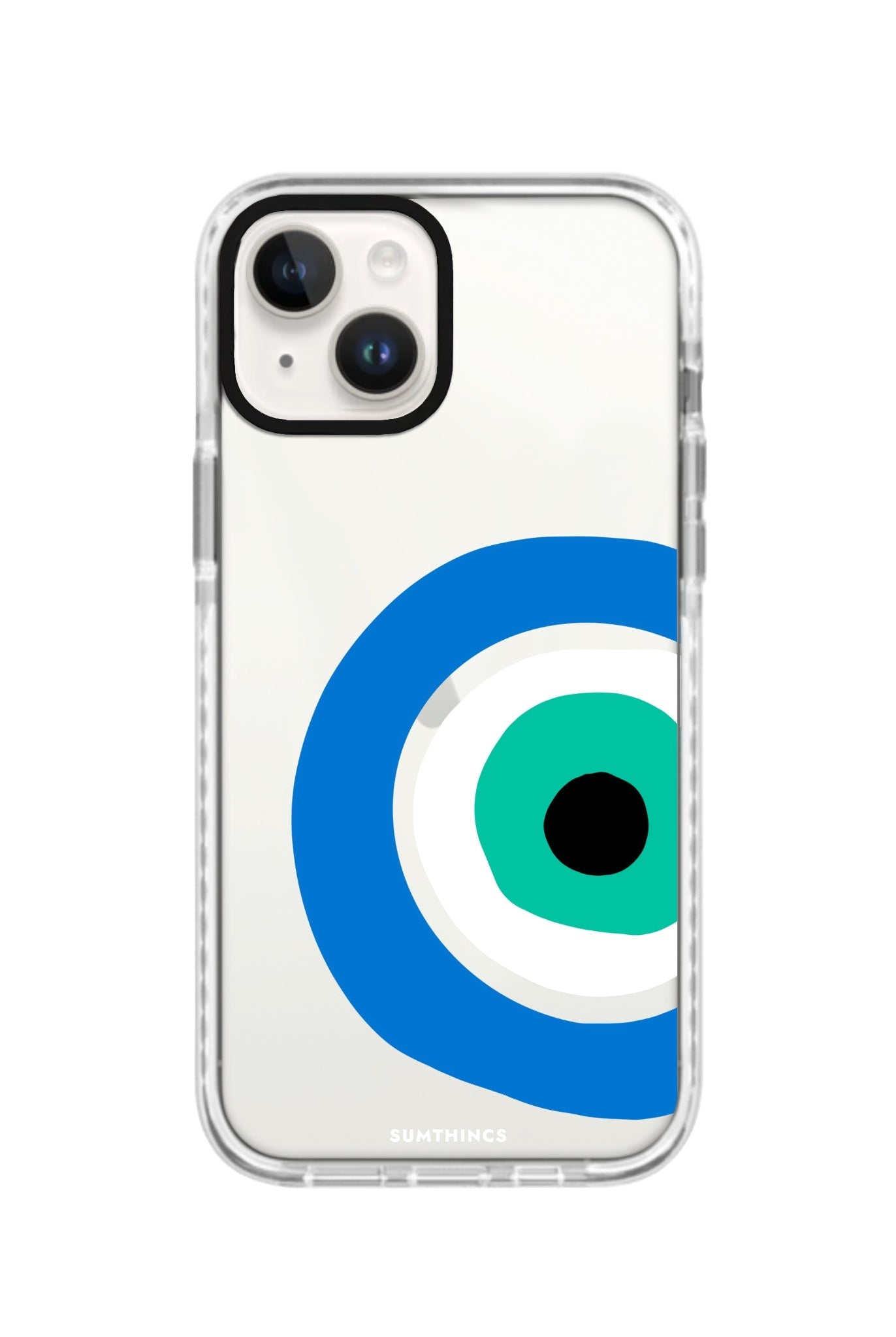 iPhone 14 Plus Ocean Eye Procase Şeffaf Telefon Kılıfı Beyaz Şeffaf - SUMTHINCS