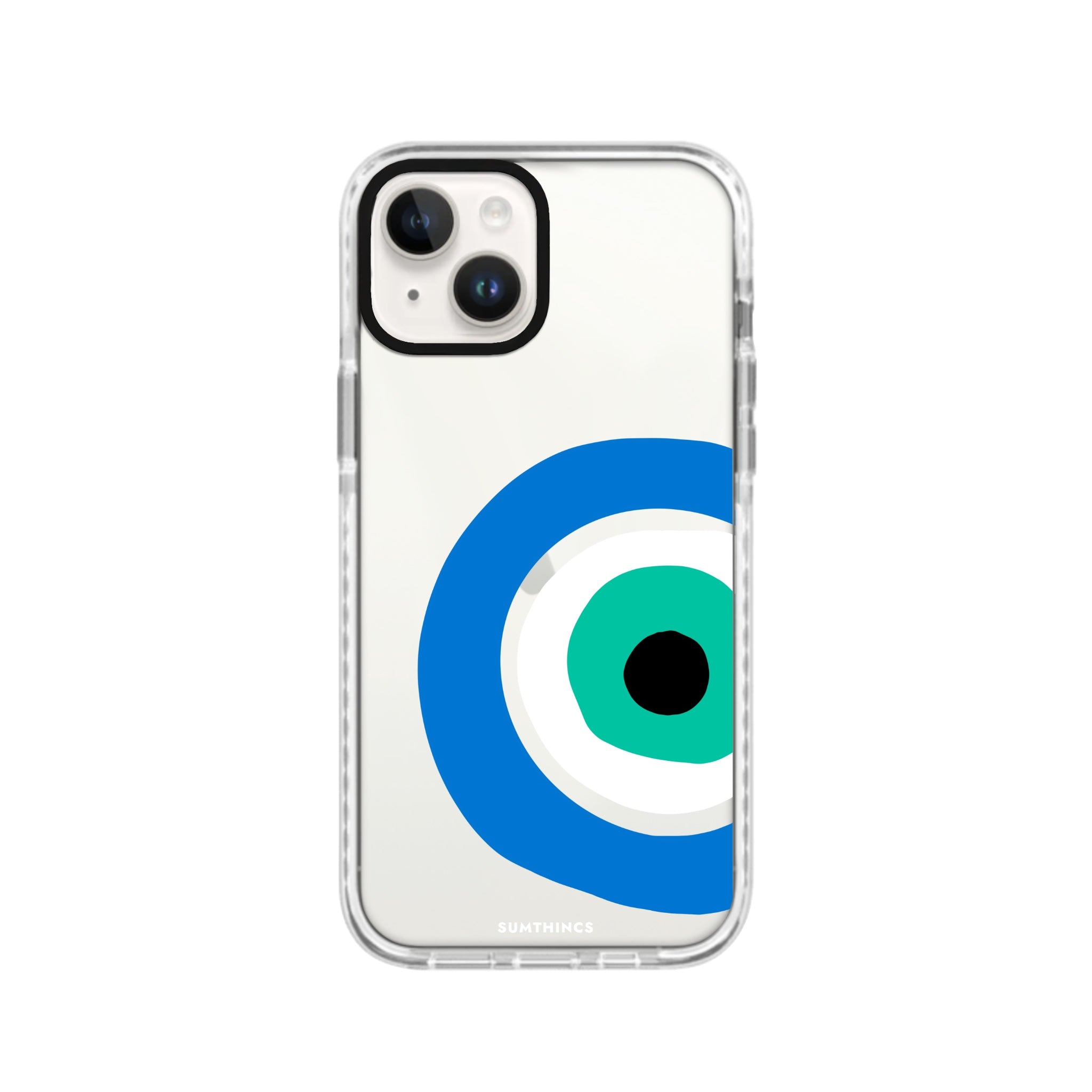 iPhone 14 Plus Ocean Eye Procase Şeffaf Telefon Kılıfı Beyaz Şeffaf - SUMTHINCS