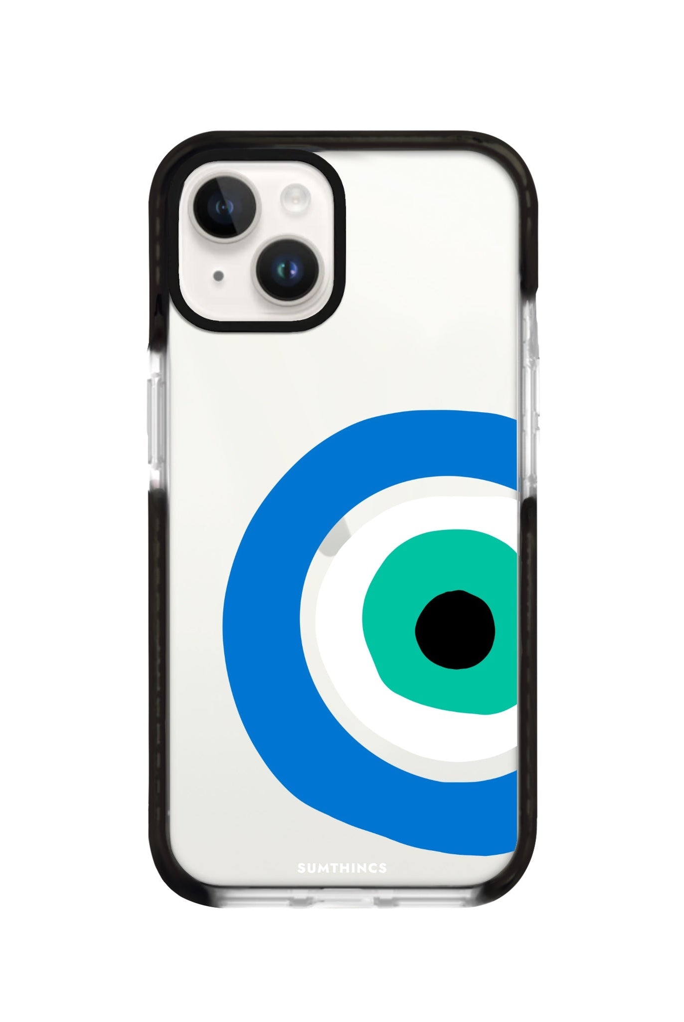 iPhone 14 Plus Ocean Eye Procase Şeffaf Telefon Kılıfı Siyah Şeffaf - SUMTHINCS