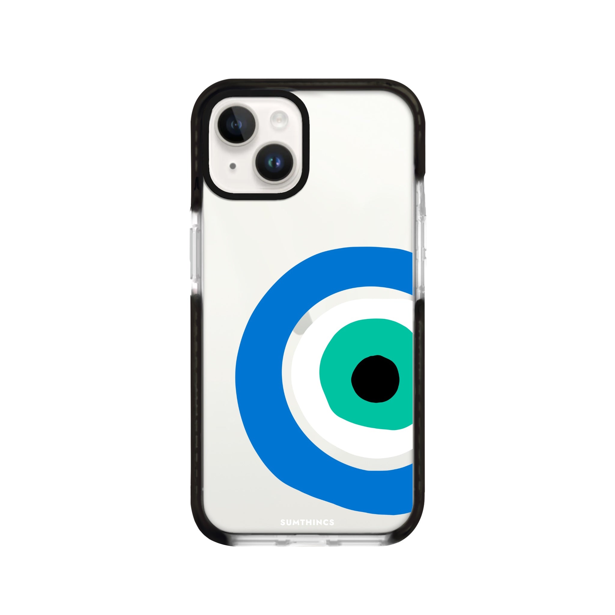 iPhone 14 Plus Ocean Eye Procase Şeffaf Telefon Kılıfı Siyah Şeffaf - SUMTHINCS