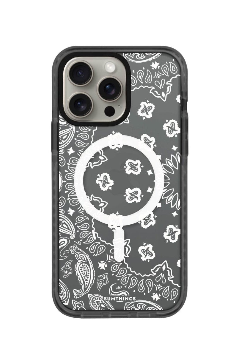 iPhone 14 Plus Paisley Magsafe Procase Şeffaf Telefon Kılıfı Antrasit - SUMTHINCS