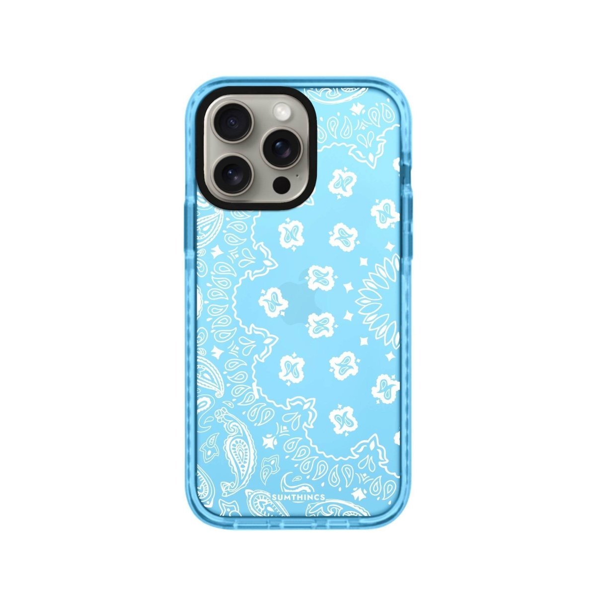 iPhone 14 Plus Paisley Procase Şeffaf Telefon Kılıfı Mavi - SUMTHINCS