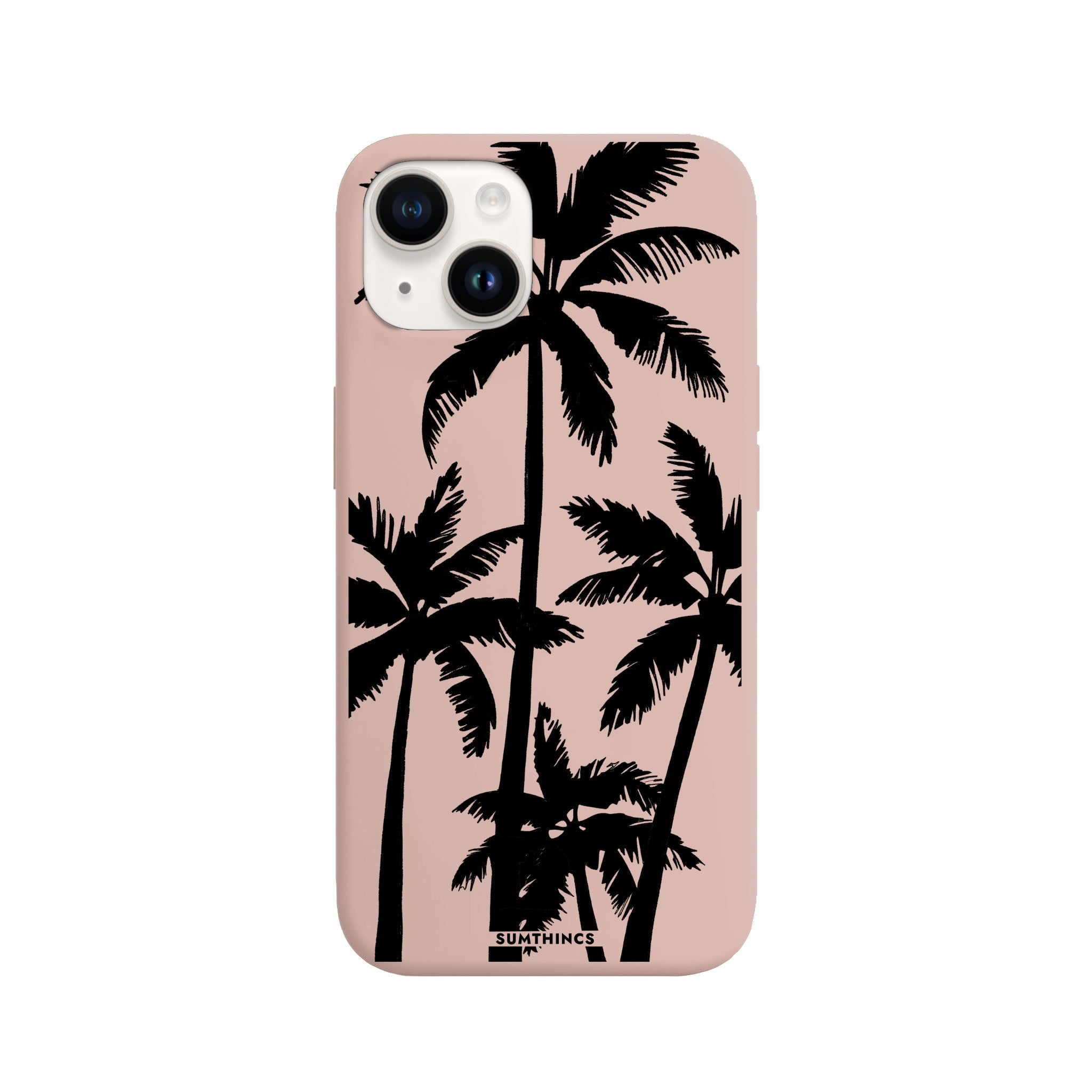 iPhone 14 Plus Palm Trees Premium Telefon Kılıfı Bej - SUMTHINCS