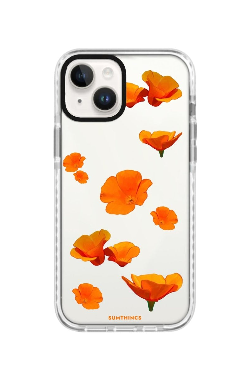 iPhone 14 Plus Poppies Procase Şeffaf Telefon Kılıfı Beyaz Şeffaf - SUMTHINCS