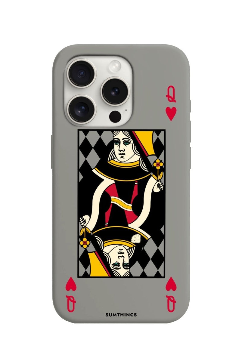 iPhone 14 Plus Queen Premium Telefon Kılıfı Gri - SUMTHINCS