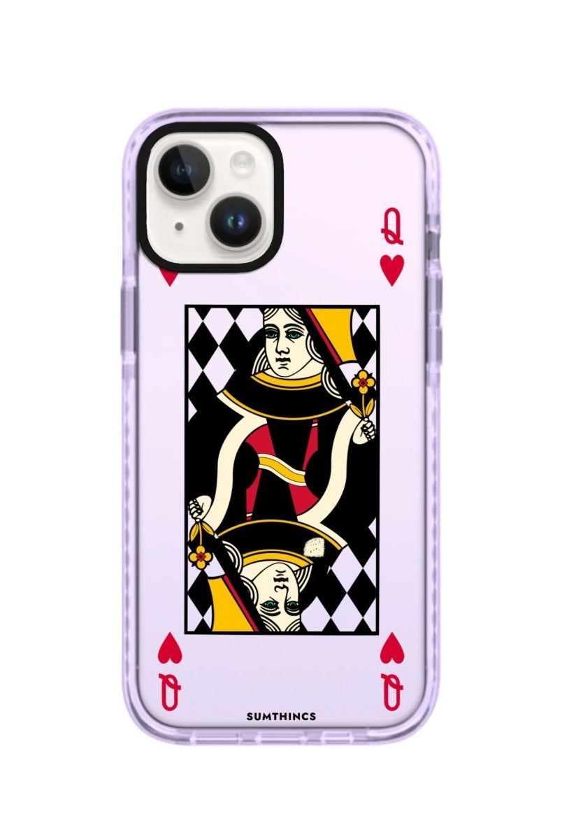 iPhone 14 Plus Queen Procase Şeffaf Telefon Kılıfı Lila - SUMTHINCS