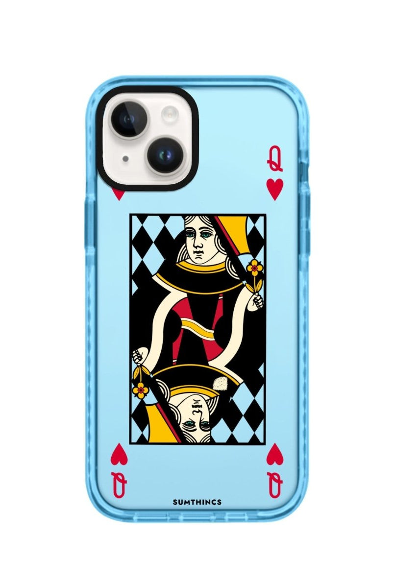 iPhone 14 Plus Queen Procase Şeffaf Telefon Kılıfı Mavi - SUMTHINCS