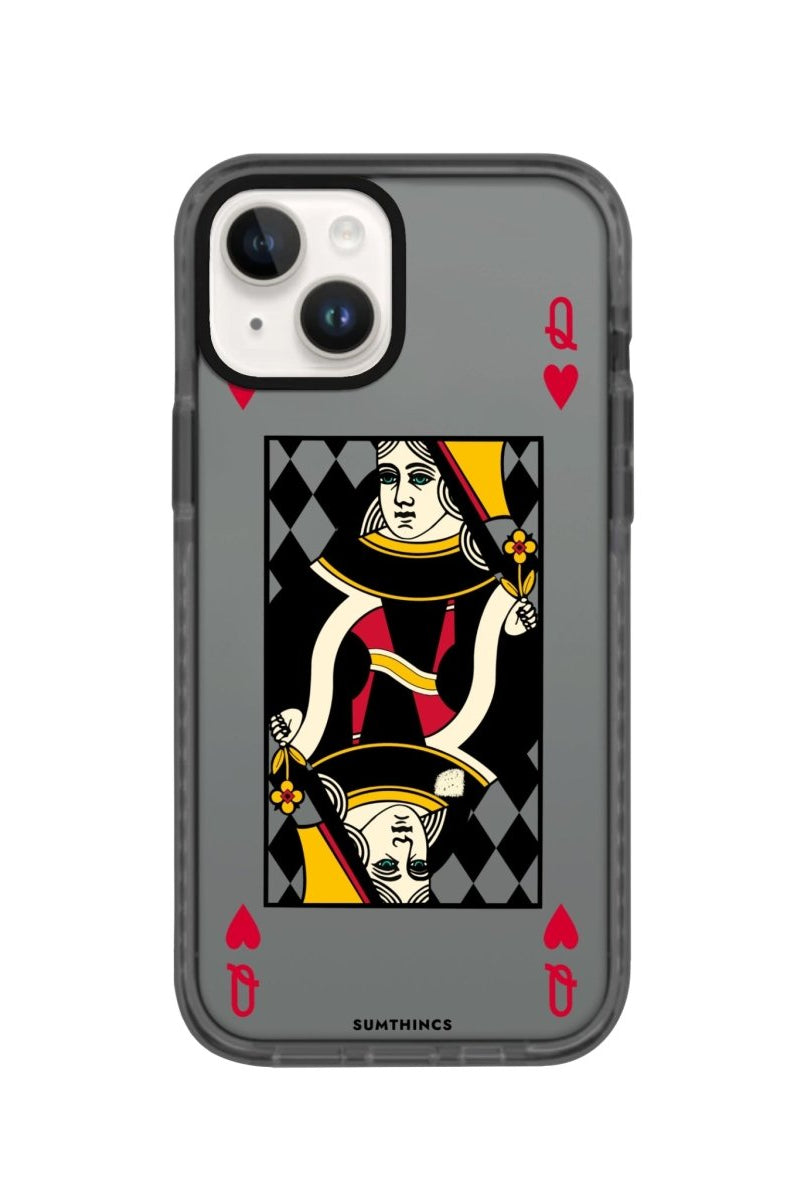 iPhone 14 Plus Queen Procase Şeffaf Telefon Kılıfı Antrasit - SUMTHINCS