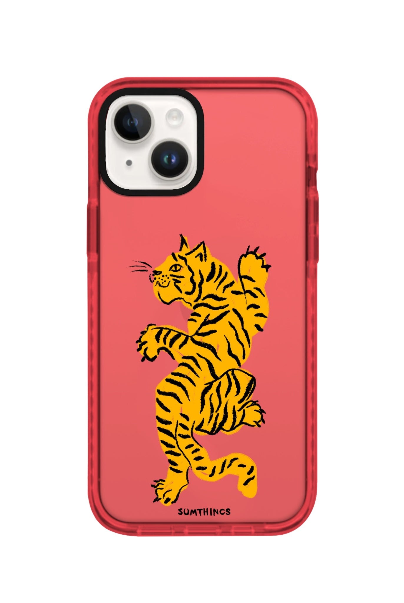 iPhone 14 Plus ROAR Procase Şeffaf Telefon Kılıfı Kırmızı - SUMTHINCS