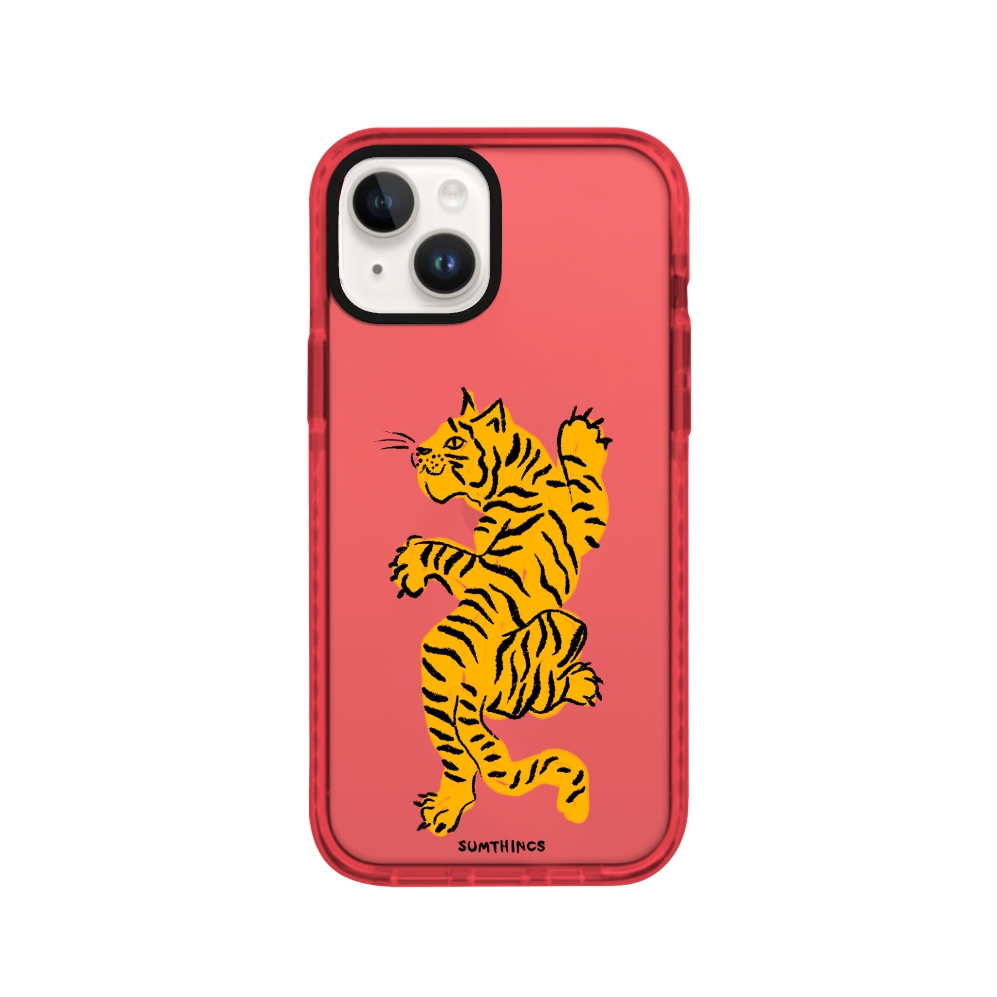 iPhone 14 Plus ROAR Procase Şeffaf Telefon Kılıfı Kırmızı - SUMTHINCS